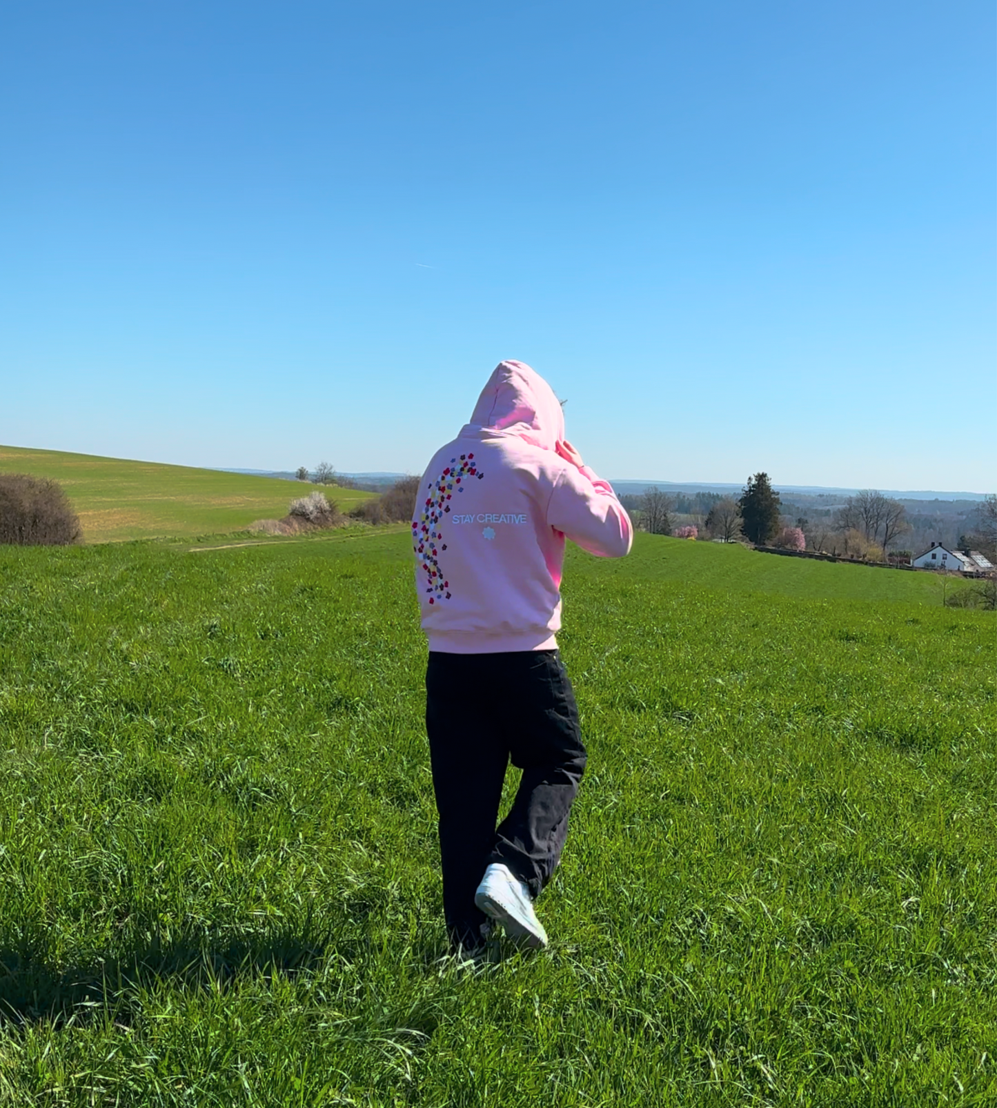 POPPIES HOODIE PINK