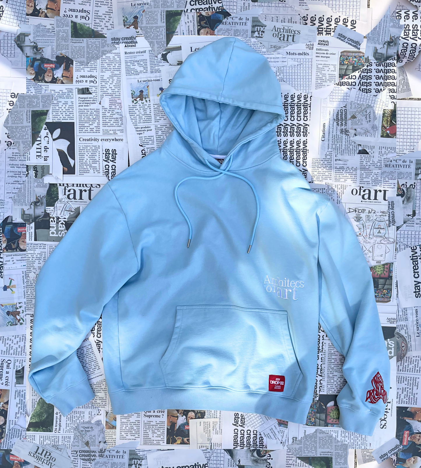 AoA HOODIE  BBY BLUE