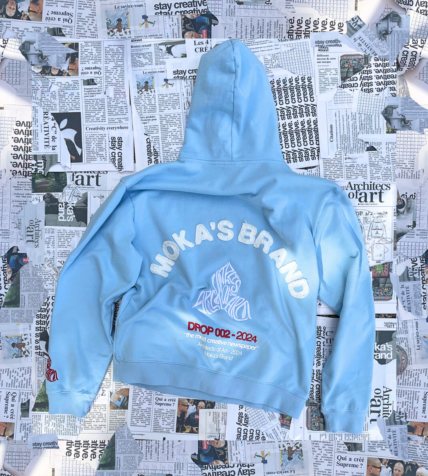 AoA HOODIE  BBY BLUE