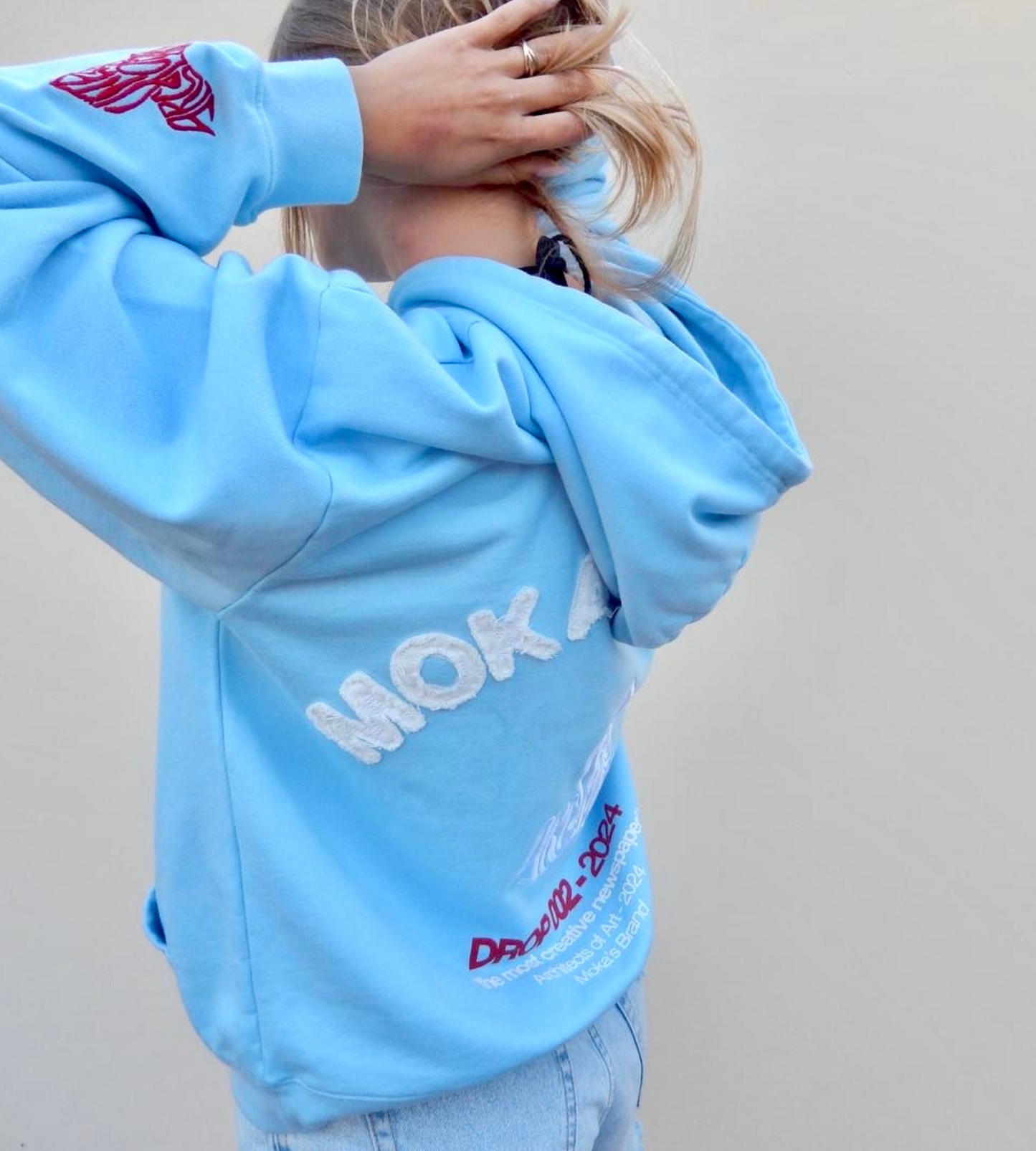 AoA HOODIE  BBY BLUE